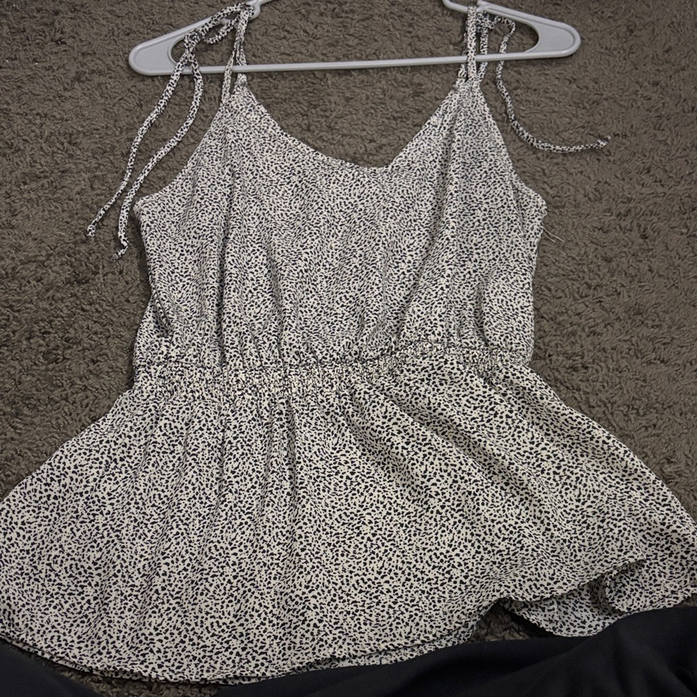 Sienna Sky Black and White Patterned Top
